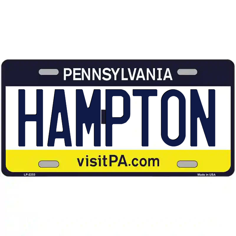 Hampton Pennsylvania Metal Sign