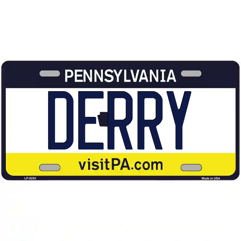 Derry Pennsylvania Metal Sign