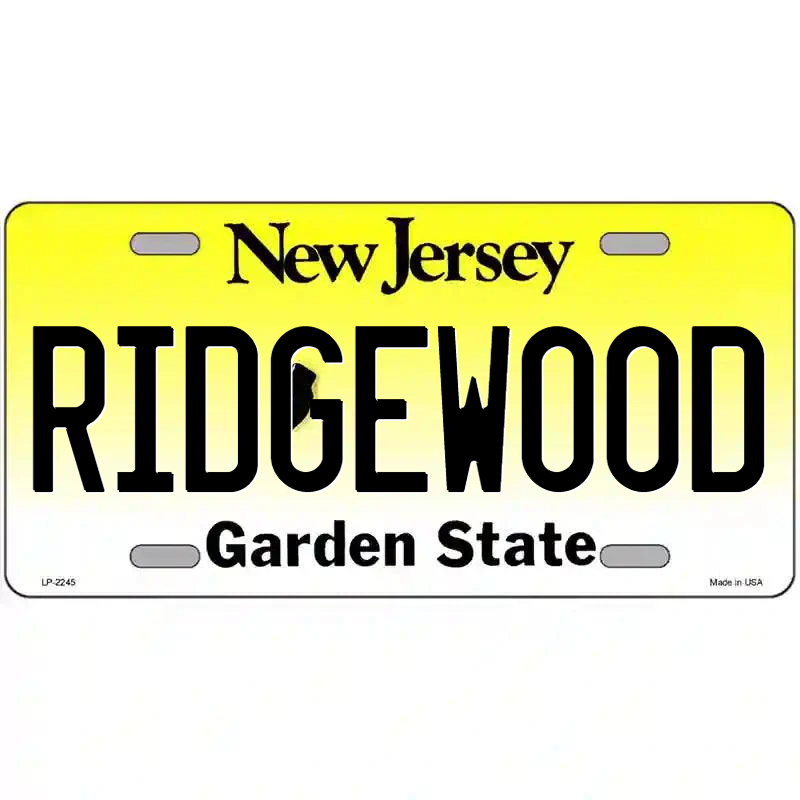 Ridgewood New Jersey Metal Sign