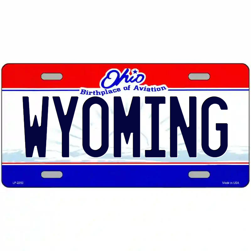 Wyoming Ohio Metal Sign