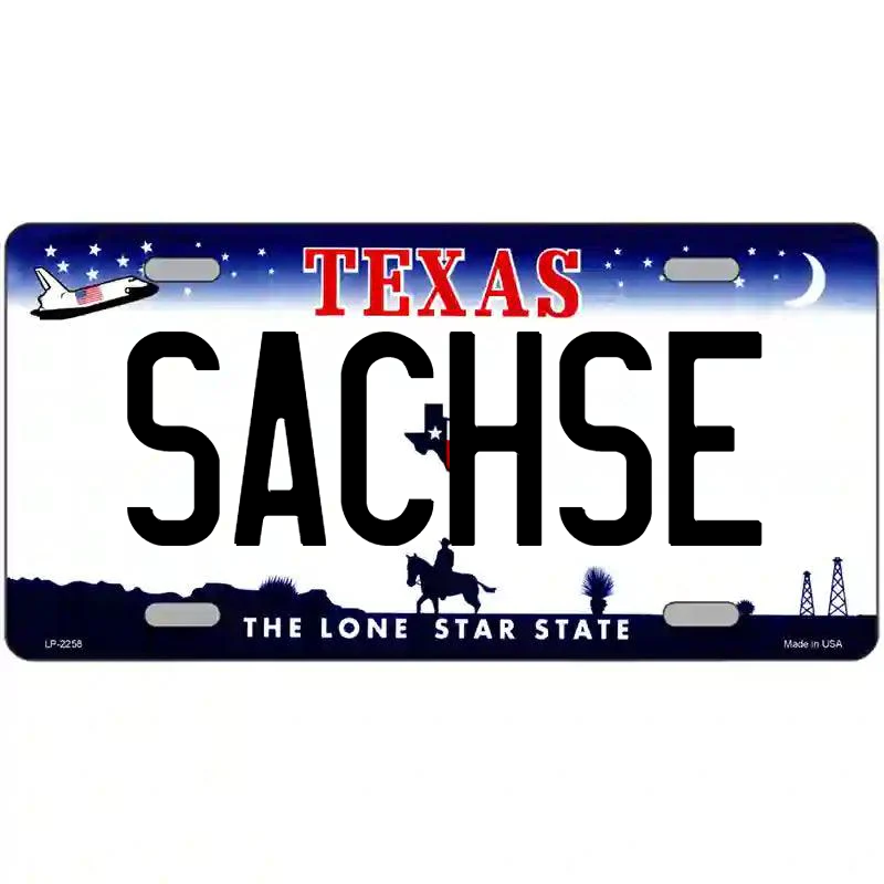 Sachse Texas Metal Sign