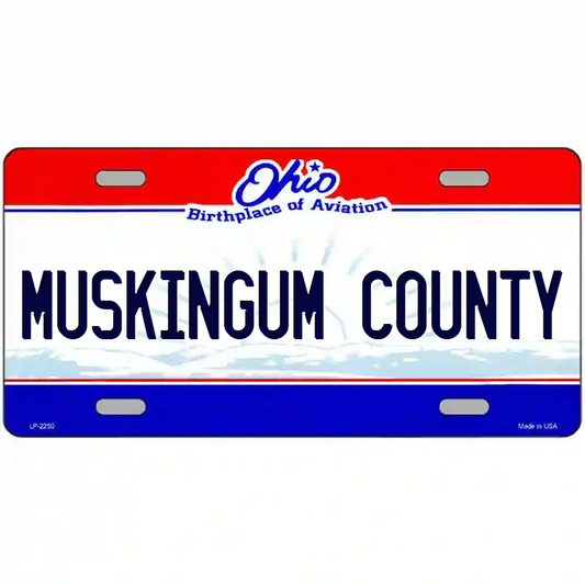 Muskingum County Ohio Metal Sign