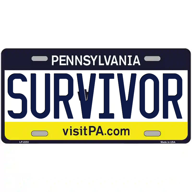Survivor Pennsylvania Metal Sign