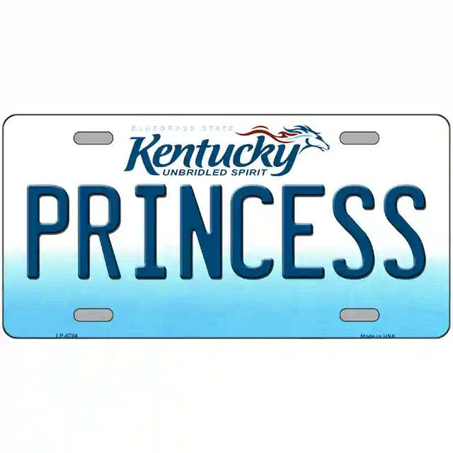 Princess Kentucky Metal Sign