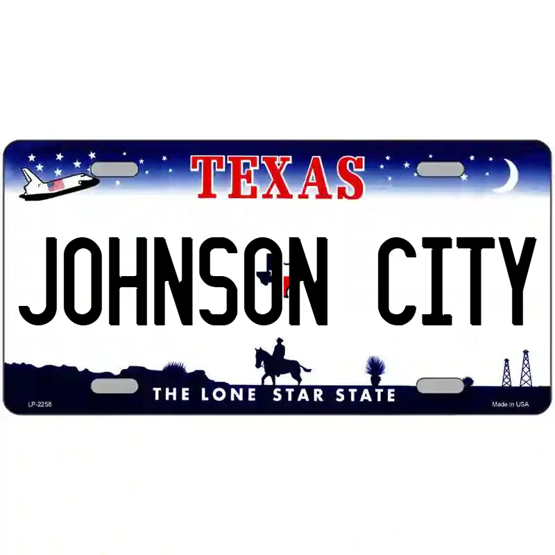 Johnson City Texas Metal Sign