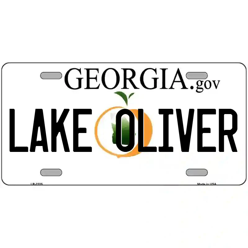 Lake Oliver Georgia Metal Sign