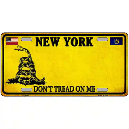 New York Don't Tread on Me Metal Sign