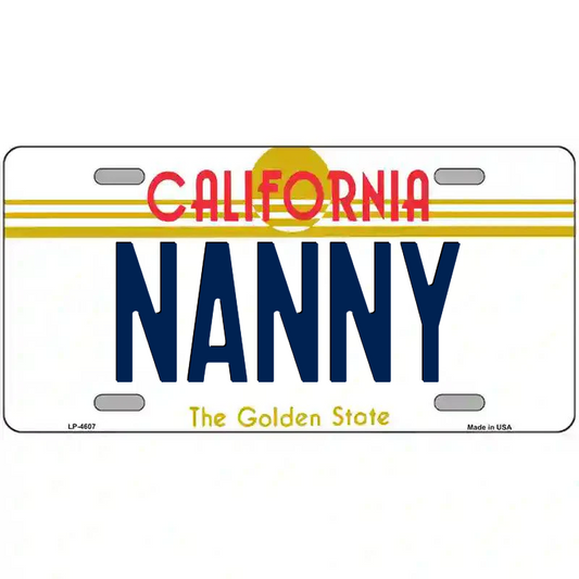 Nanny California Metal Sign
