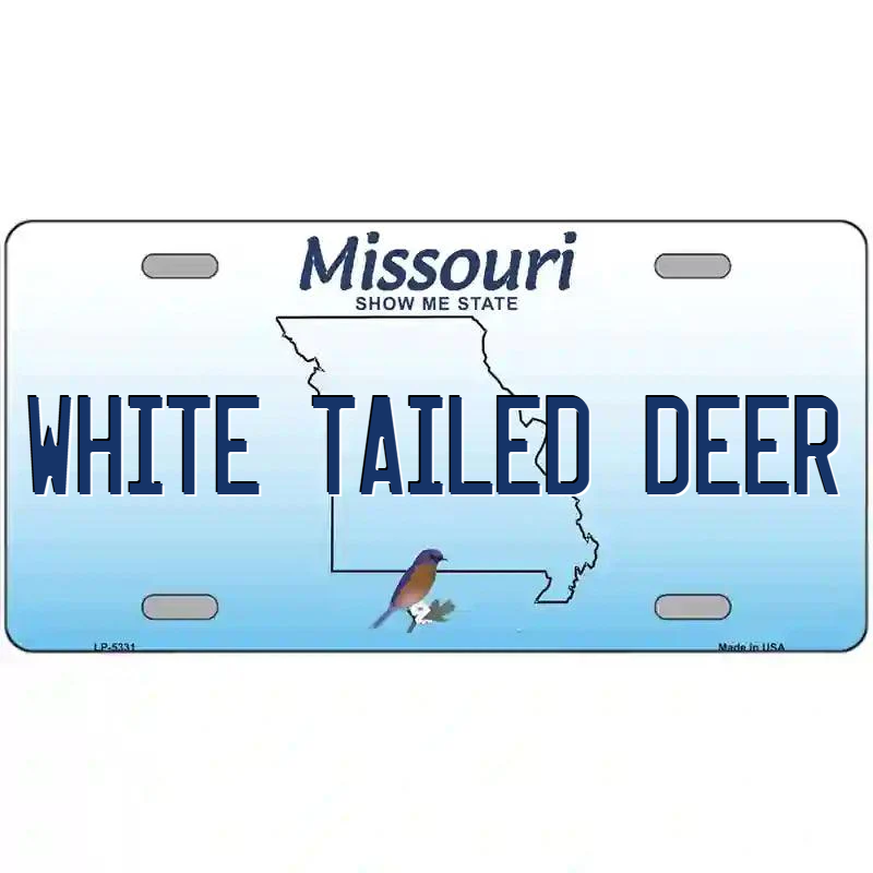 White-Tailed Deer Missouri Metal Sign