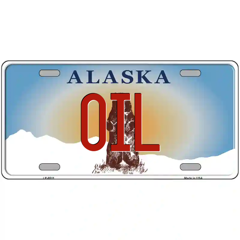Oil Alaska Metal Sign