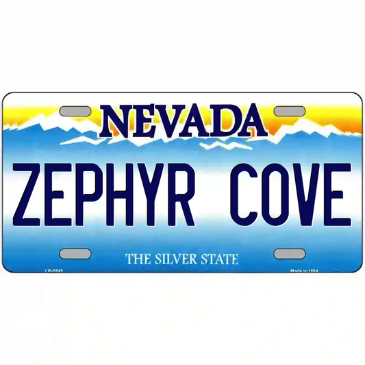 Zephyr Cove Nevada Metal Sign