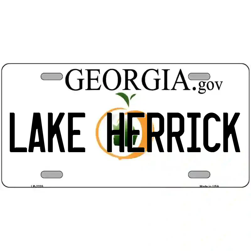 Lake Herrick Georgia Metal Sign