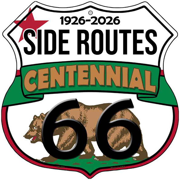 Side Routes California Flag Route 66 Centennial Highway Shield Metal