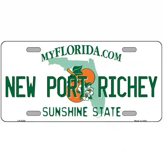 New Port Richey Florida Metal Sign