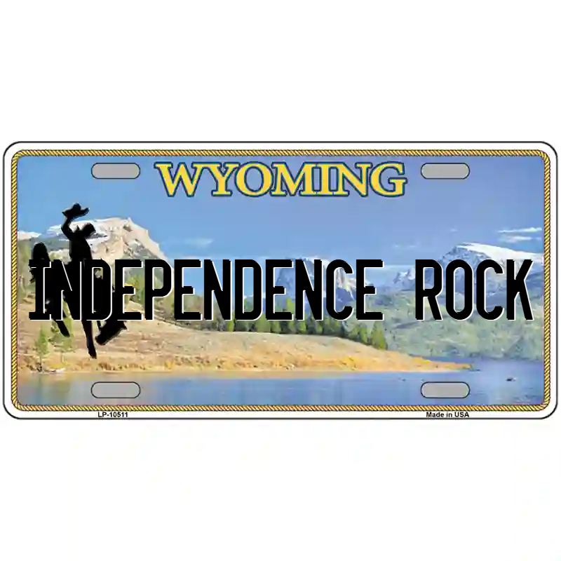 Independence Rock Wyoming Metal Sign