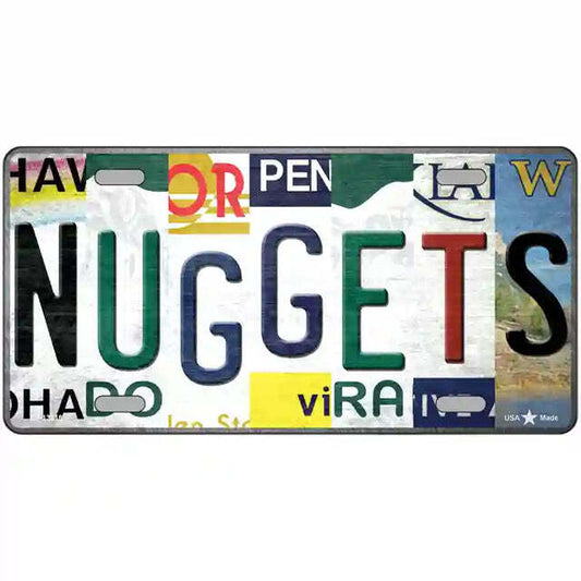 Nuggets Strip Art Metal Sign