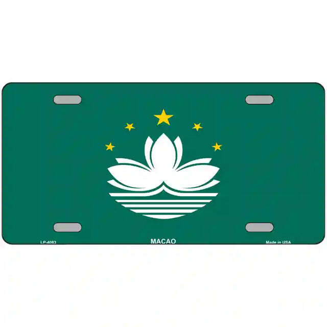 Macao Flag Metal Sign
