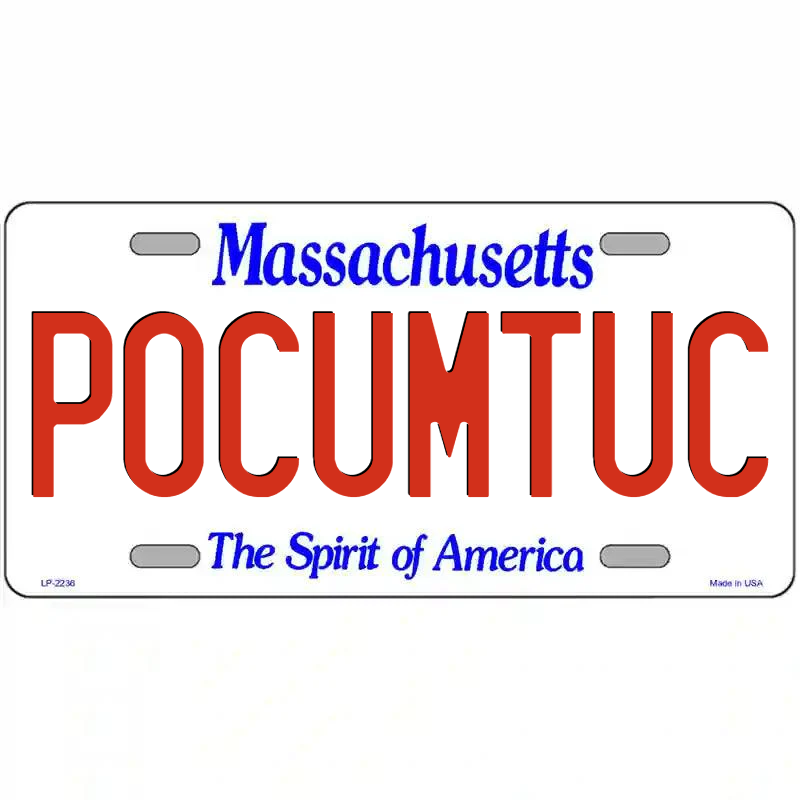 Pocumtuc Massachusetts Metal Sign