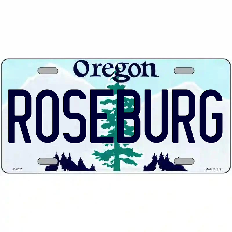 Roseburg Oregon Metal Sign