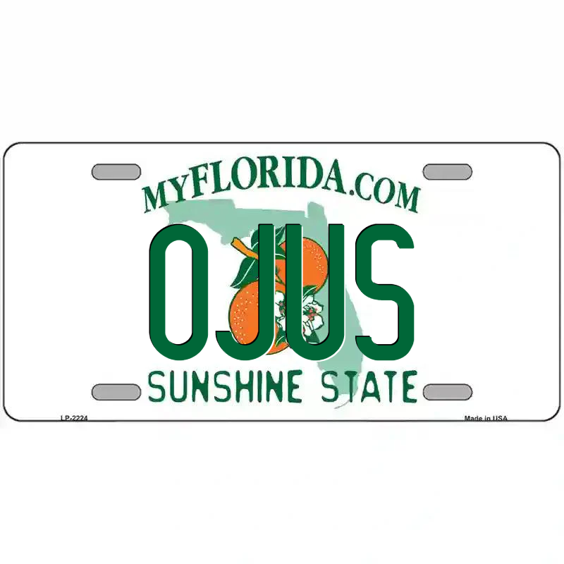 Ojus Florida Metal Sign
