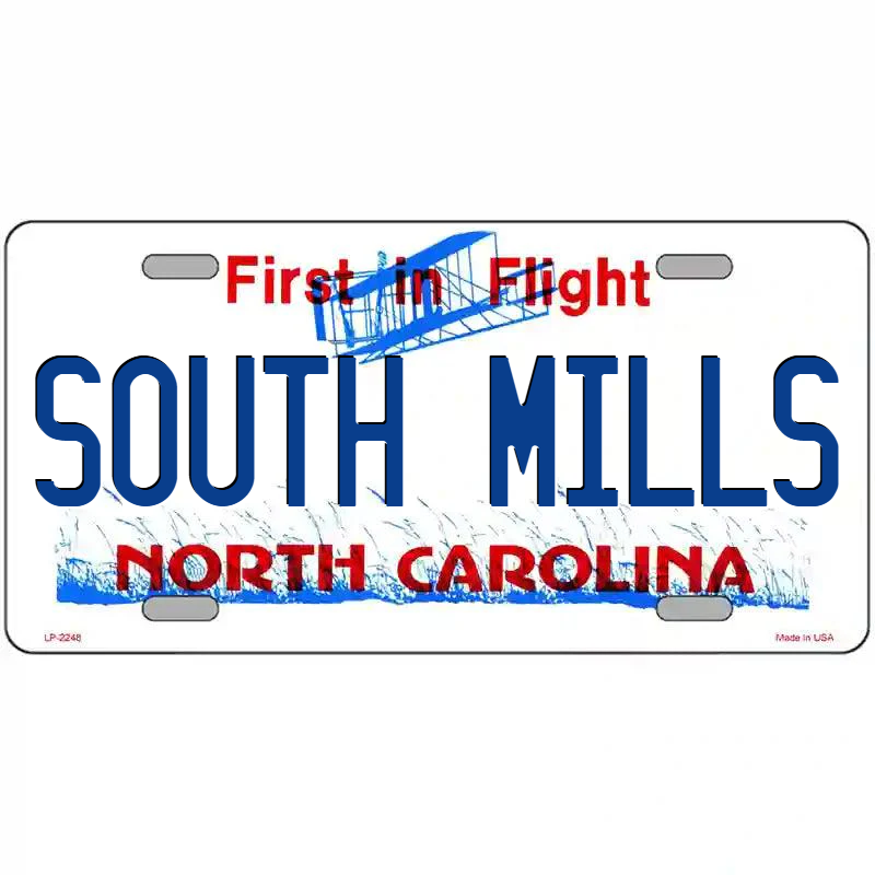 South Mills North Carolina Metal Sign
