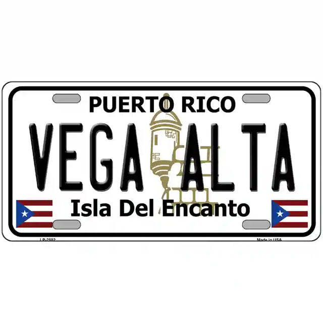Vega Alta Puerto Rico Metal Sign