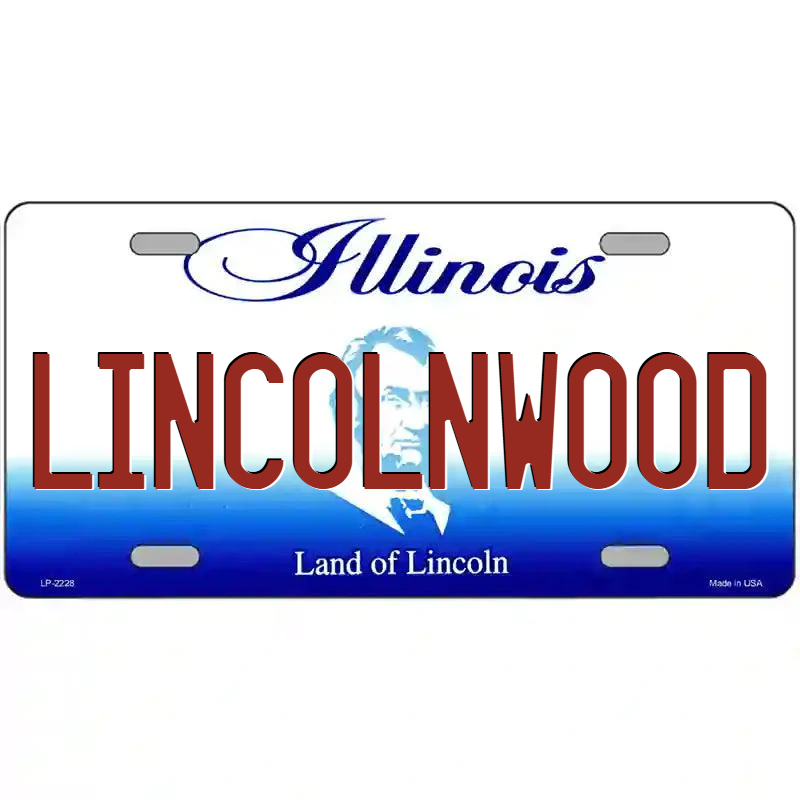 Lincolnwood Illinois Metal Sign