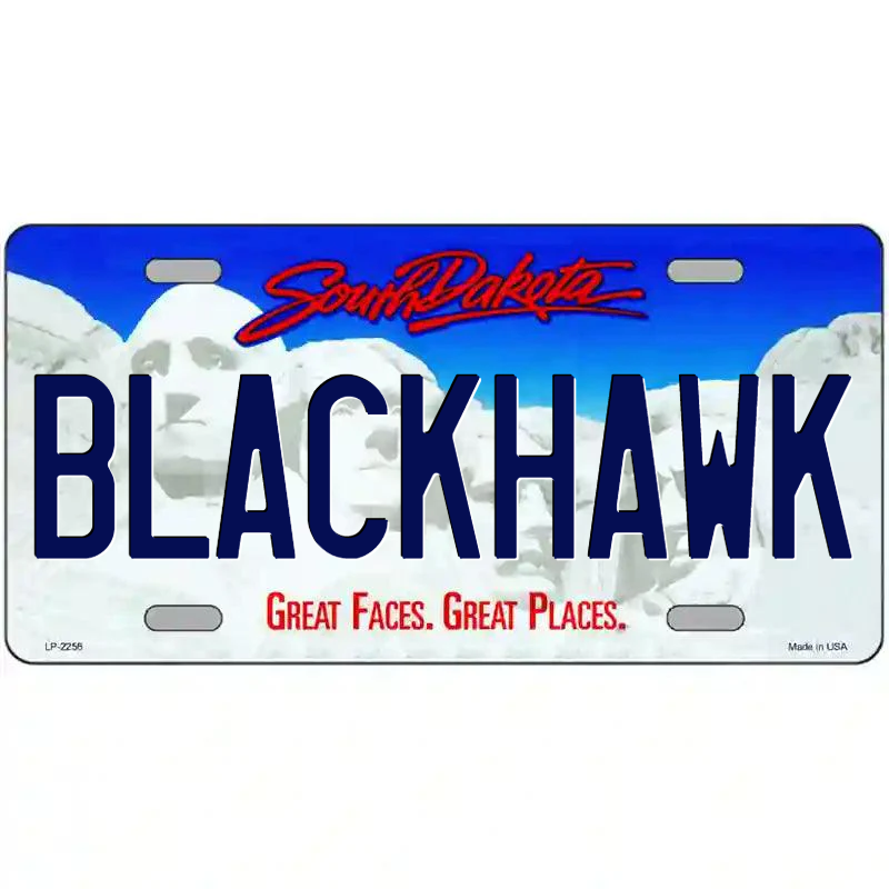 Blackhawk South Dakota Metal Sign