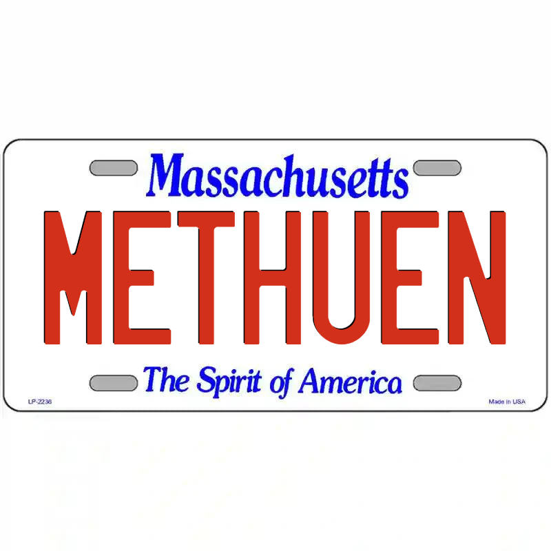 Methuen Massachusetts Metal Sign