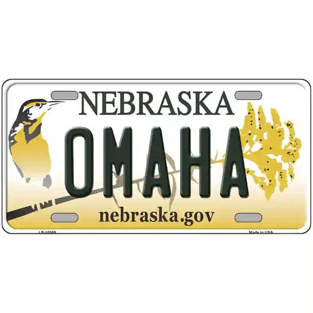 Omaha Nebraska Metal Sign