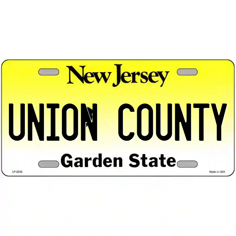 Union County New Jersey Metal Sign