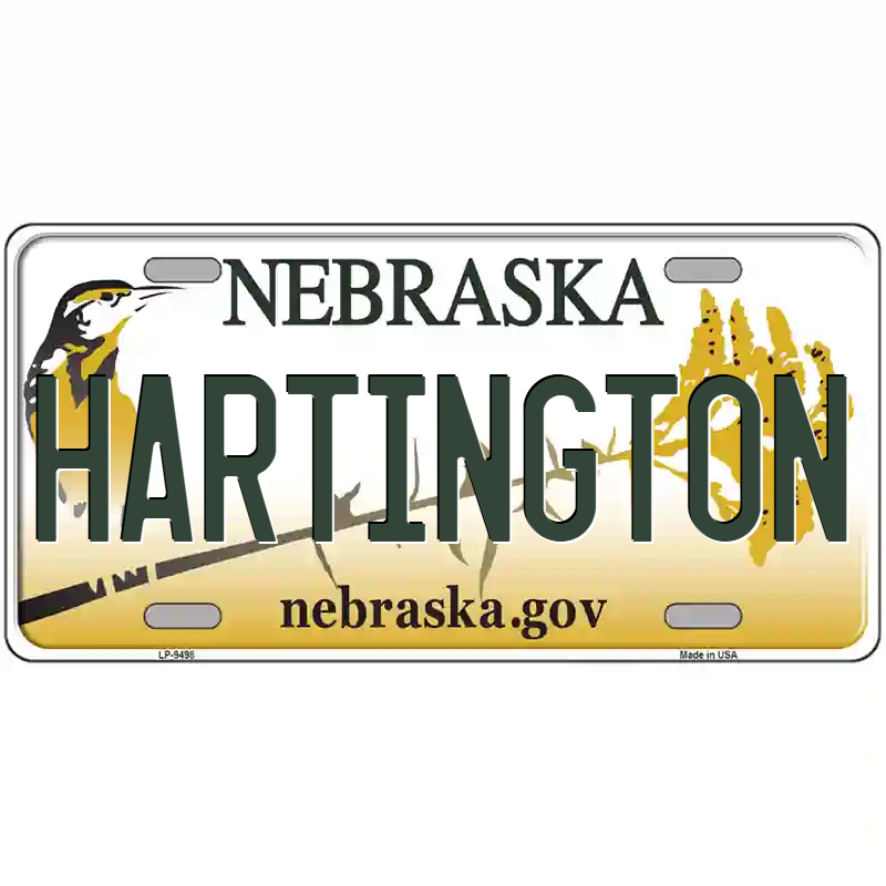 Hartington Nebraska Metal Sign