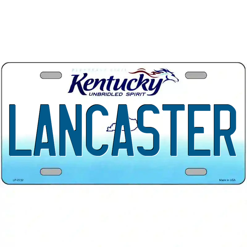 Lancaster Kentucky Metal Sign