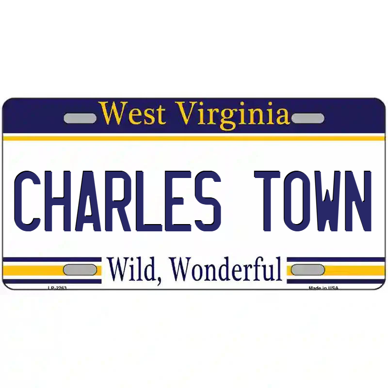 Charles Town West Virginia Metal Sign