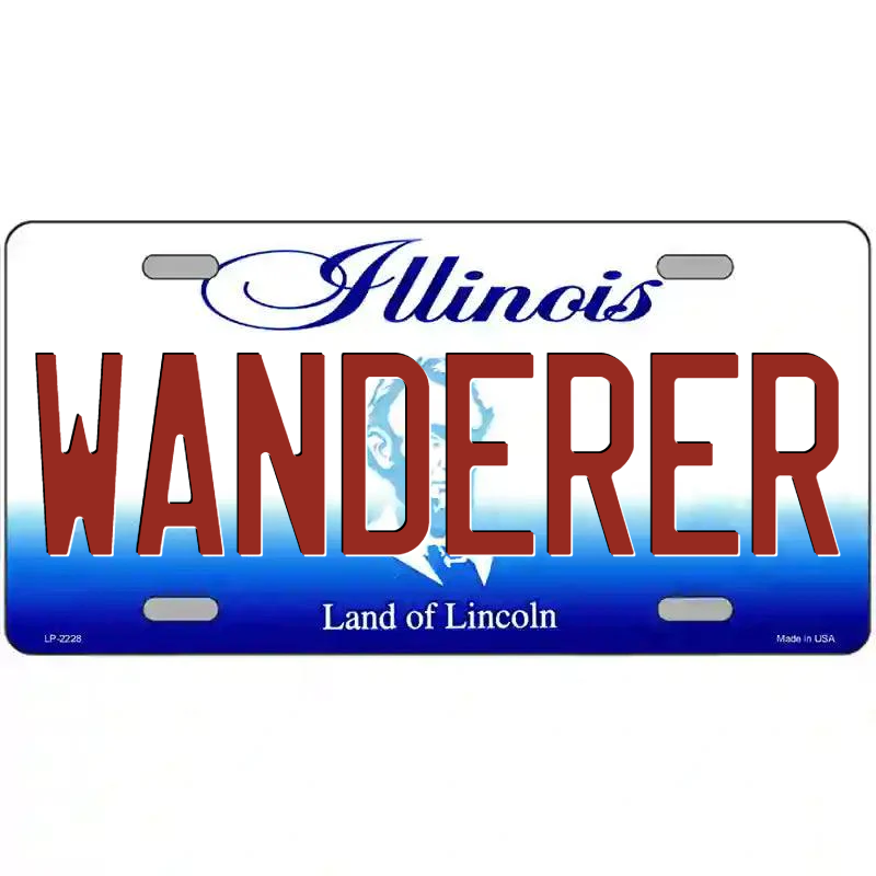 Wanderer Illinois Metal Sign