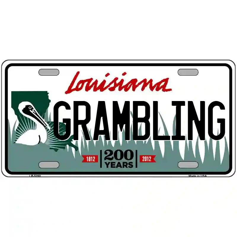 Grambling Louisiana Metal Sign