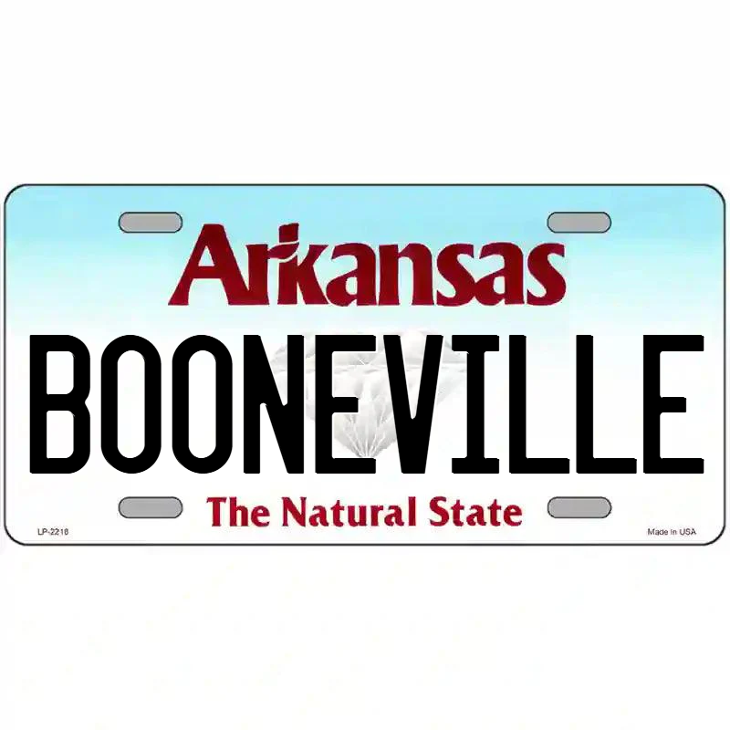 Booneville Arkansas Metal Sign