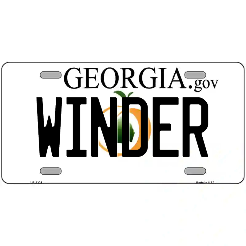 Winder Georgia Metal Sign
