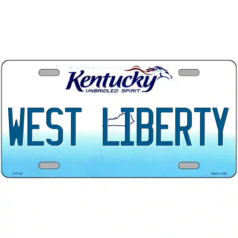 West Liberty Kentucky Metal Sign