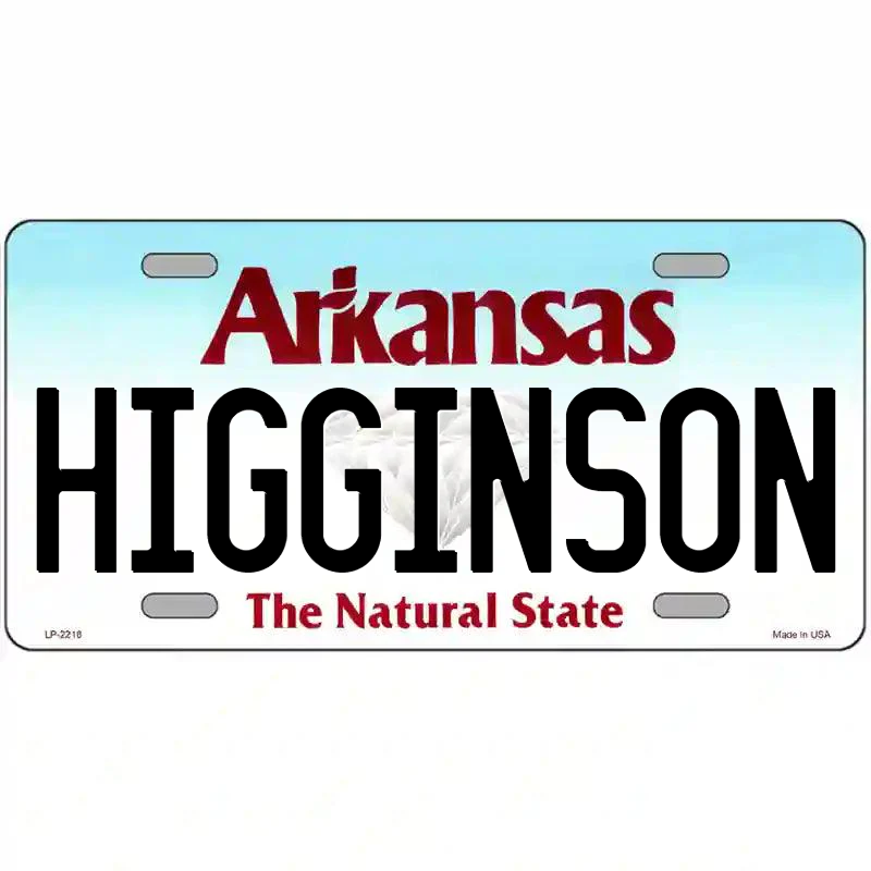 Higginson Arkansas Metal Sign