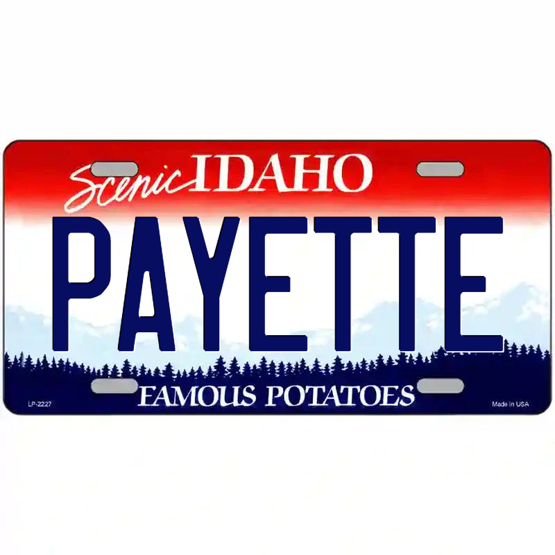 Payette Idaho Metal Sign
