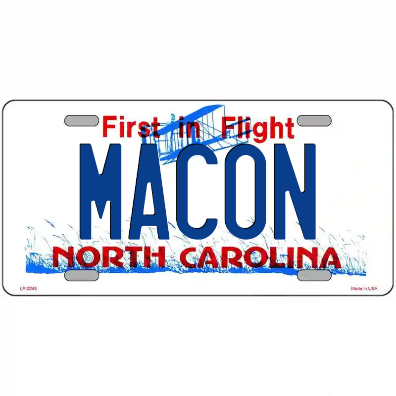 Macon North Carolina Metal Sign