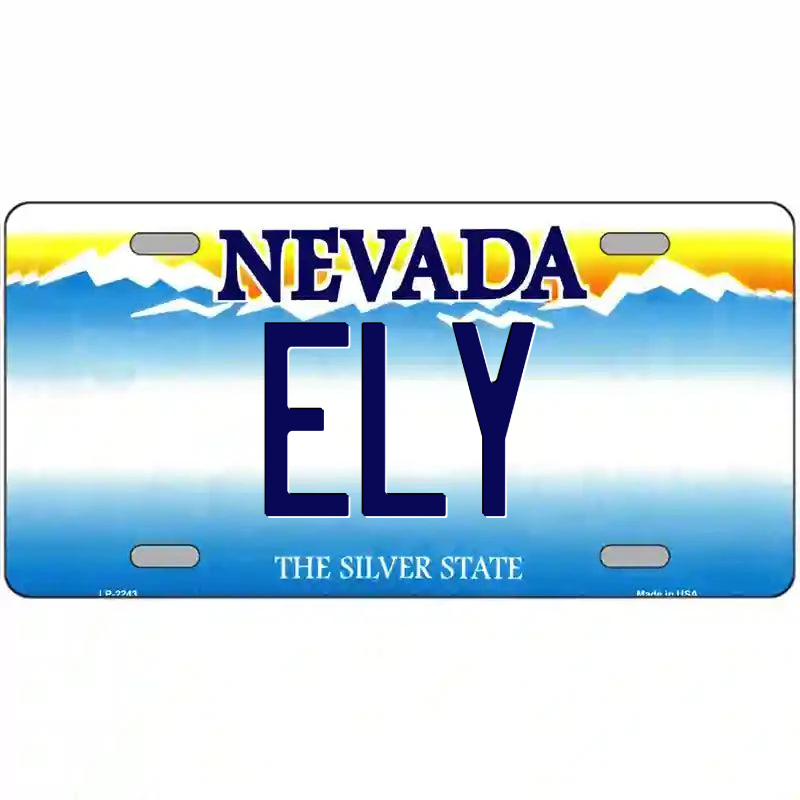 Ely Nevada Metal Sign