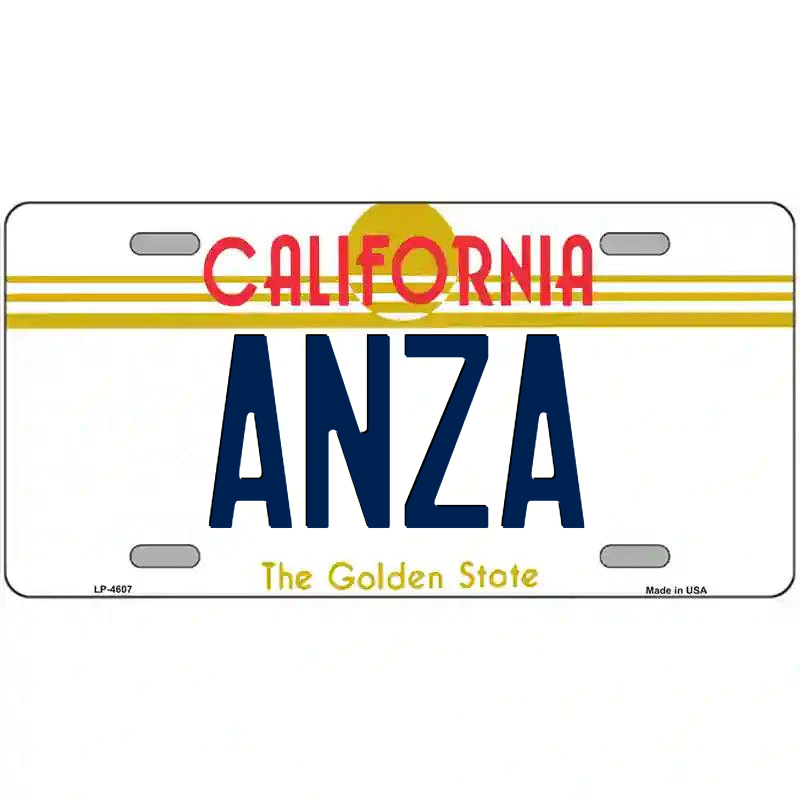 Anza California Metal Sign