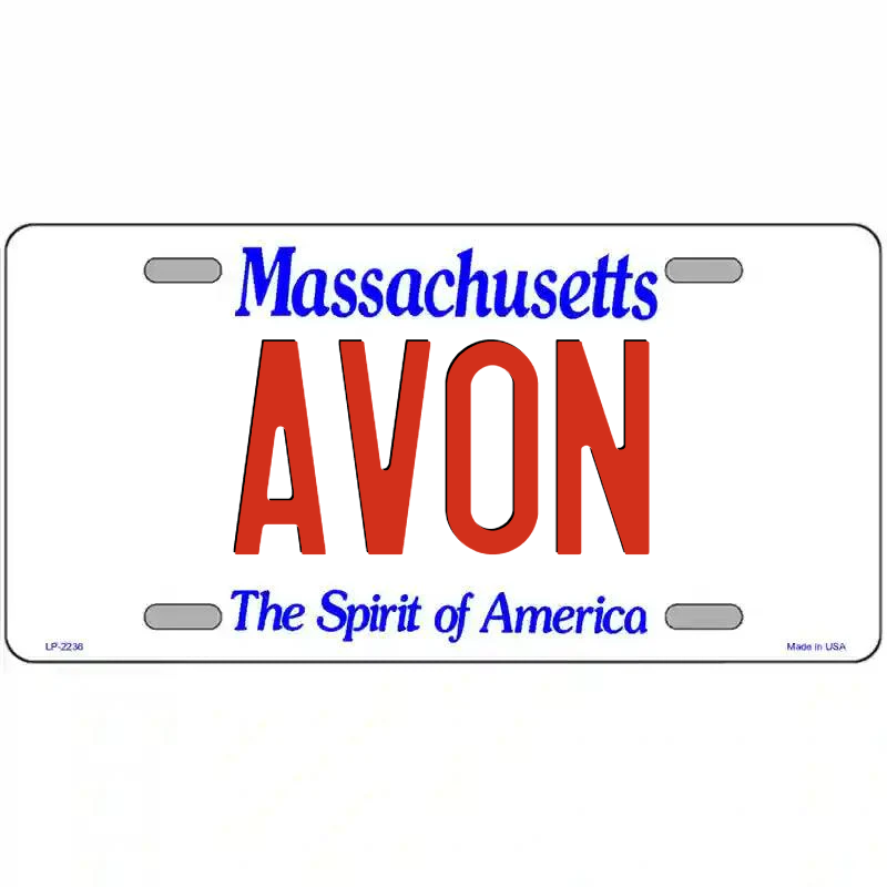 Avon Massachusetts Metal Sign