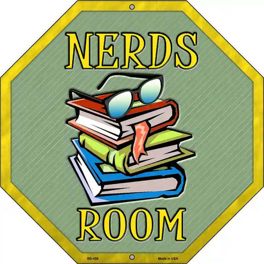 Ners Room 12" Octagon Metal Sign