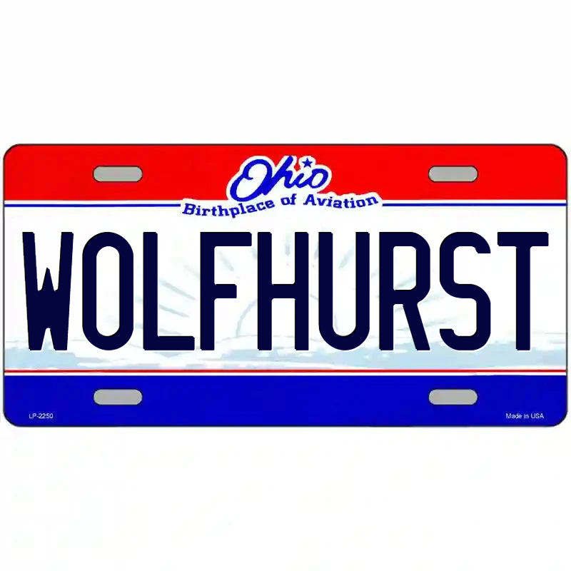 Wolfhurst Ohio Metal Sign