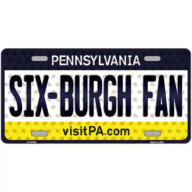 Six-Burgh Fan Pennsylvania Metal Sign