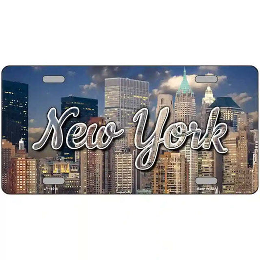 New York City Skyline Metal Sign