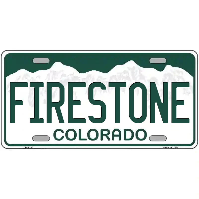 Firestone Colorado Metal Sign